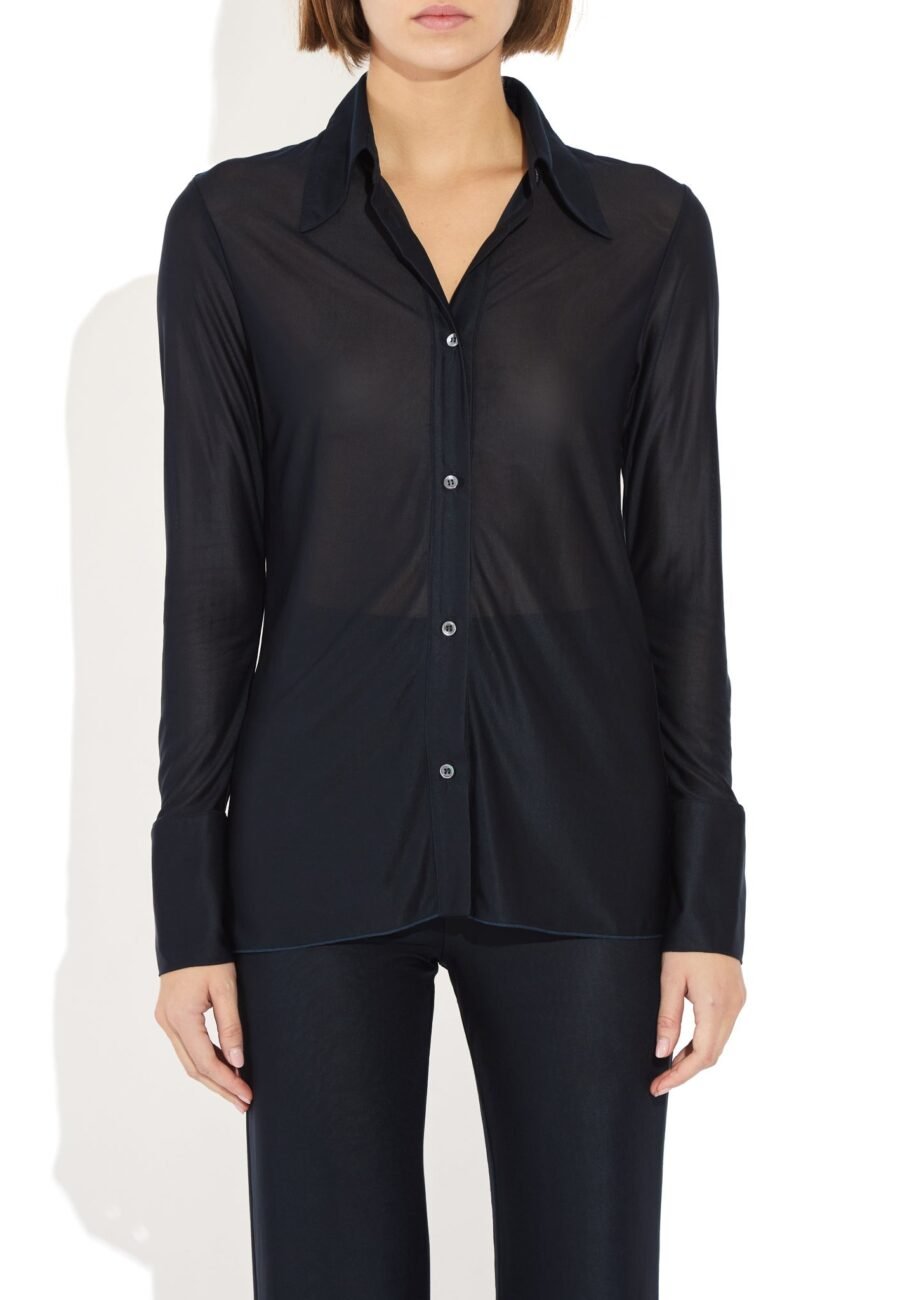 Semi-Sheer Serge Blouse